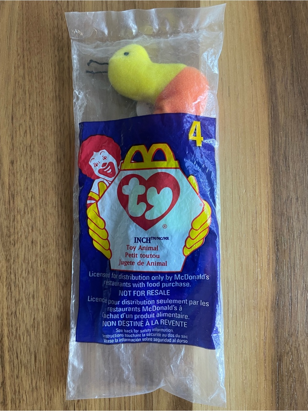 McDonald's TY Beanie Babies - Inch the Inch Worm Beanie Baby